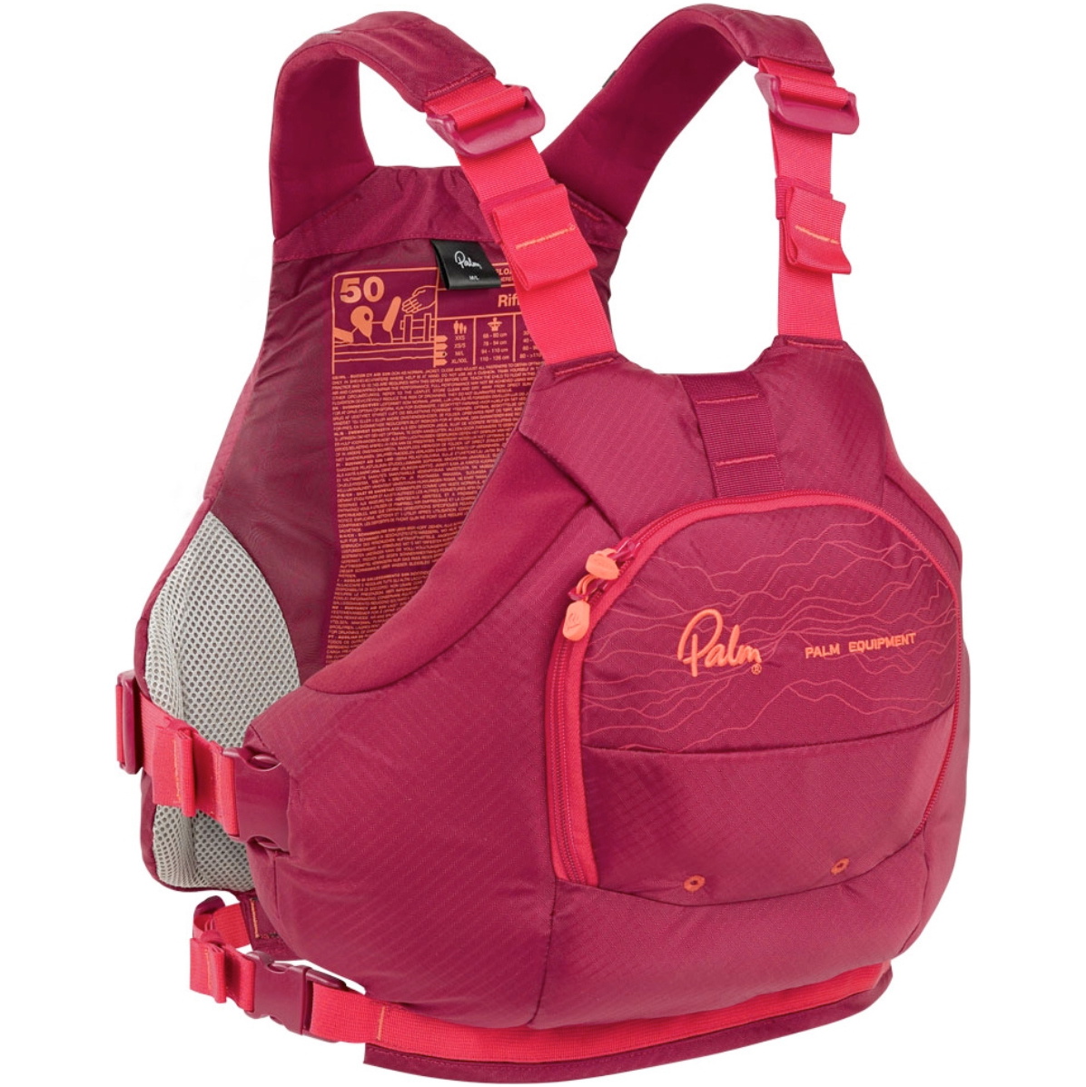 2025 Palm Riff PFD Buoyancy Aid 12752 - Chilli